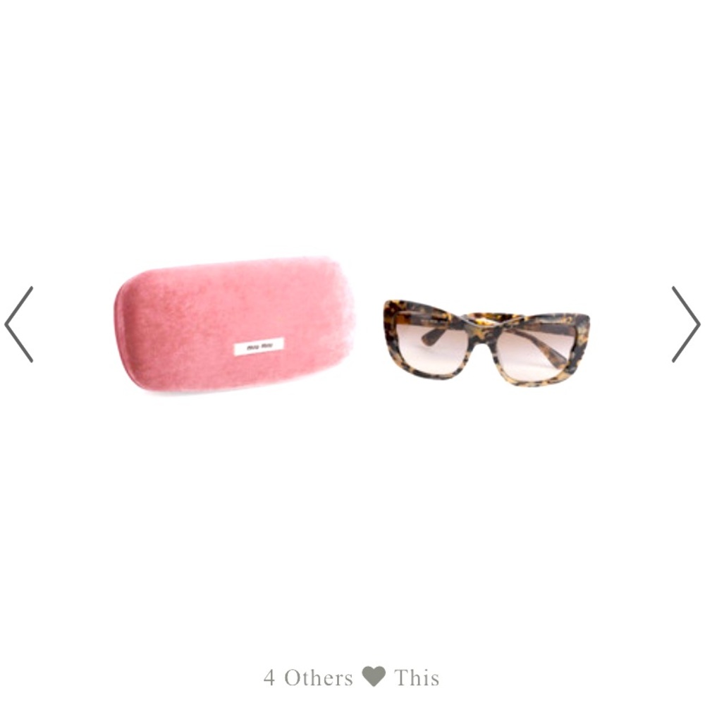 Miu Miu tortoiseshell sunglasses with dust bag and case - Picture 13 of 14